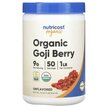 Фото товару Organic Goji Berry Unflavored Фото товару Nutricost, Organic Goji Berry Unflavored, Ягоди Годжі, 454 г