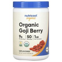 Organic Goji Berry Unflavored Ягоды Годжи Nutricost 454 г Organic Goji Berry Unflavored Ягоды Годжи Nutricost 454 г