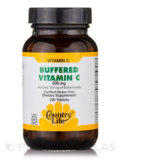 Основне фото товару Buffered Vitamin C 500 mg with Bioflavonoids Основне фото товару Buffered Vitamin C 500 mg with Bioflavonoids, Вітамін C, 100 табл