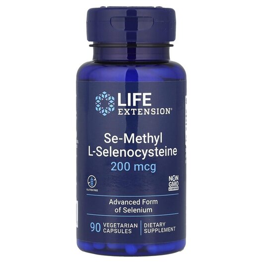 Основное фото товара Se-Methyl L- Selenocysteine 200 mcg Основное фото товара Селен 200 мкг, Se-Methyl L- Selenocysteine 200 mcg, 90 капсул