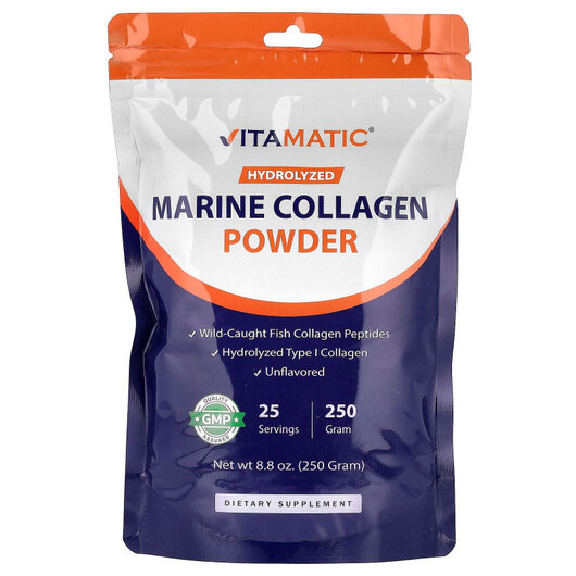 Основне фото товару Hydrolyzed Marine Collagen Powder Unflavored Основне фото товару Hydrolyzed Marine Collagen Powder Unflavored, Морський колаген, 2
