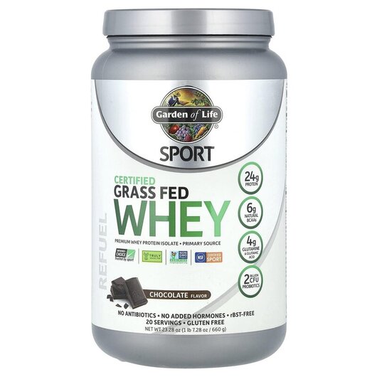 Основне фото товару Sport Certified Grass Fed Whey Refuel Chocolate Основне фото товару Sport Certified Grass Fed Whey Refuel Chocolate, Протеїн Ізолят,