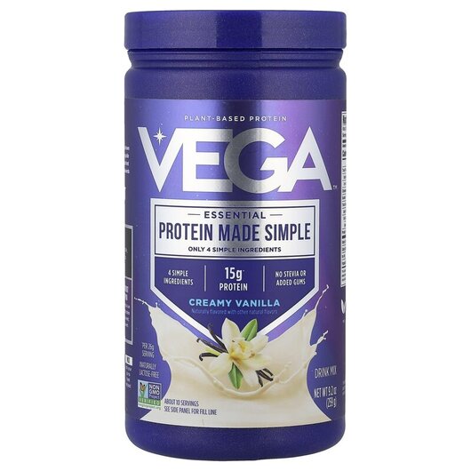 Основне фото товару Protein Made Simple Vanilla 9 Основне фото товару Vega, Protein Made Simple Vanilla 9, Протеїн, 259 г