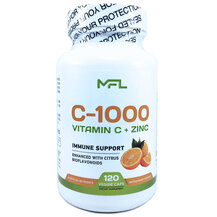 Вітамін С + Цинк C-1000 Vitamin C + Zinc MFL 120 капсул Вітамін С + Цинк C-1000 Vitamin C + Zinc MFL 120 капсул
