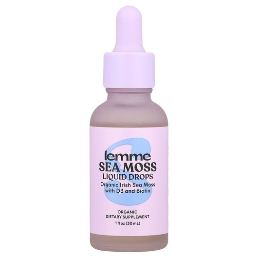 Основне фото товару Lemme, Sea Moss Liquid Drops, Ірландський морський мох, 30 мл