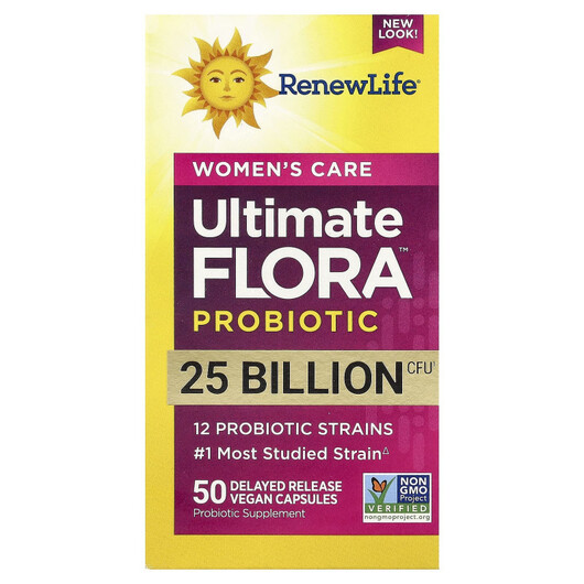Основне фото товару Women's Care Ultimate Flora, Пробіотики, 50 Delayed Release 