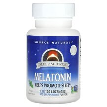 Melatonin Peppermint 1 mg Мелатонин Source Naturals