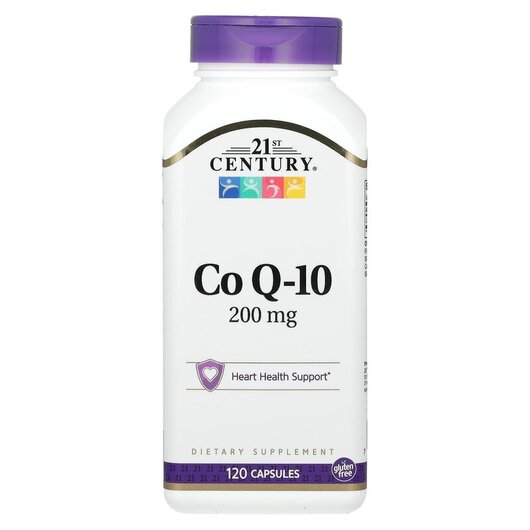 Основное фото товара 21st Century, Коэнзим Q-10 200 мг, CoQ10 200 mg, 120 капсул