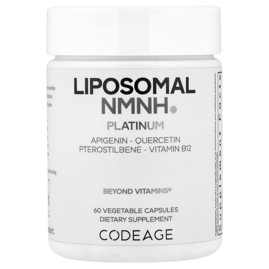 Основное фото товара Дигидроникотинамид мононуклеотид, Liposomal NMNH Platinum, 60 кап