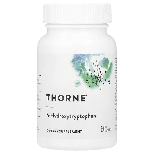 Основне фото товару Thorne, 5-Hydroxytryptophan, 5-Гідроксітріптофан, 90 капсул