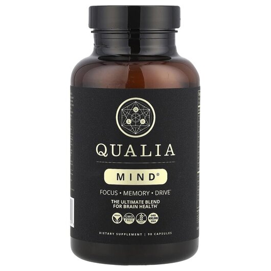 Основне фото товару Qualia Mind Основне фото товару Neurohacker Collective, Qualia Mind, Підтримка мозку, 90 капсул