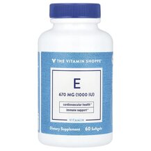 Вітамін E Токофероли Vitamin E 670 mg 1000 IU 60 капсул Вітамін E Токофероли Vitamin E 670 mg 1000 IU 60 капсул