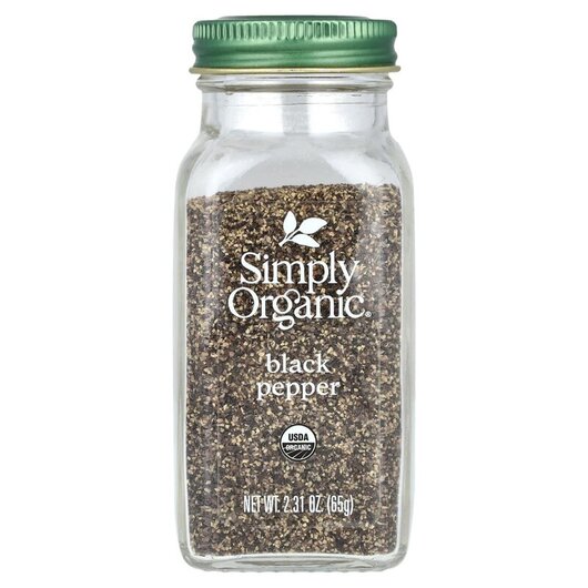 Основне фото товару Black Pepper Основне фото товару Simply Organic, Black Pepper, Спеції, 65 г