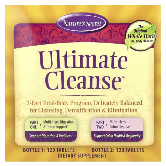 Основное фото товара Ultimate Cleanse 2 Part Total-Body Program, Детокс и очистка, 120