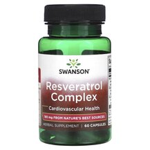 Resveratrol Complex Ресвератрол Swanson 60 капсул Resveratrol Complex Ресвератрол Swanson 60 капсул