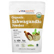 Фото товару Organic Ashwagandha Powder Фото товару Vitamatic, Organic Ashwagandha Powder, Ашваганда, 454 г