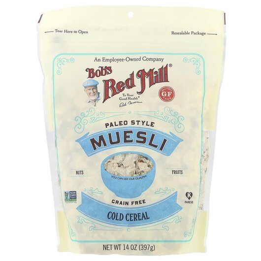 Основное фото товара Muesli Paleo Style Gluten Free Основное фото товара Зерновые культуры, Muesli Paleo Style Gluten Free, 397 г