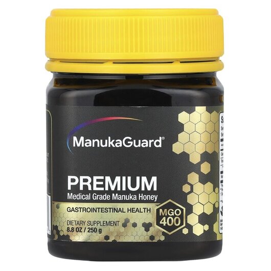 Основное фото товара Манука Мед, Premium Medical Grade Manuka Honey MGO 400, 250 г