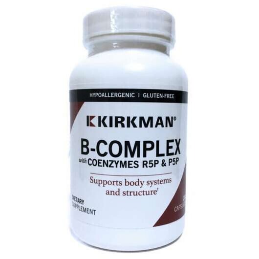 Основное фото товара B-Complex with CoEnzymes R5P & P5P Основное фото товара Kirkman, B-комплекс, B-Complex with CoEnzymes R5P & P5P, 200
