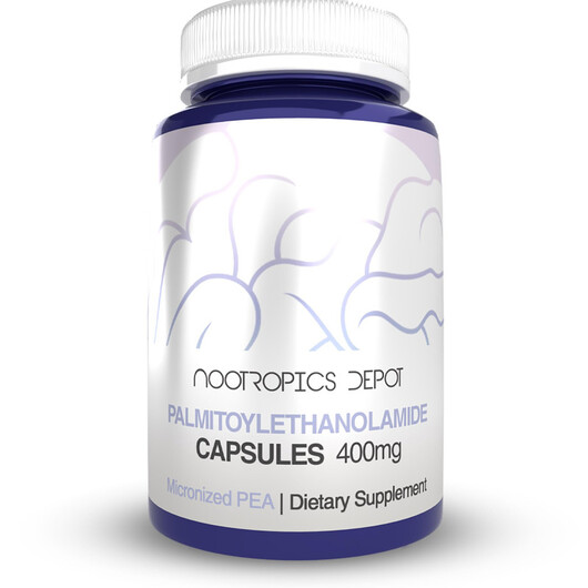 Основне фото товару Palmitoylethanolamide Capsules 400 mg, ПЕА, 60 капсул