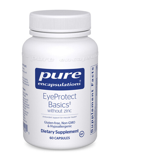 Основное фото товара EyeProtect Basics w/o Zinc Основное фото товара Pure Encapsulations, Цинк, EyeProtect Basics w/o Zinc, 60 капсул
