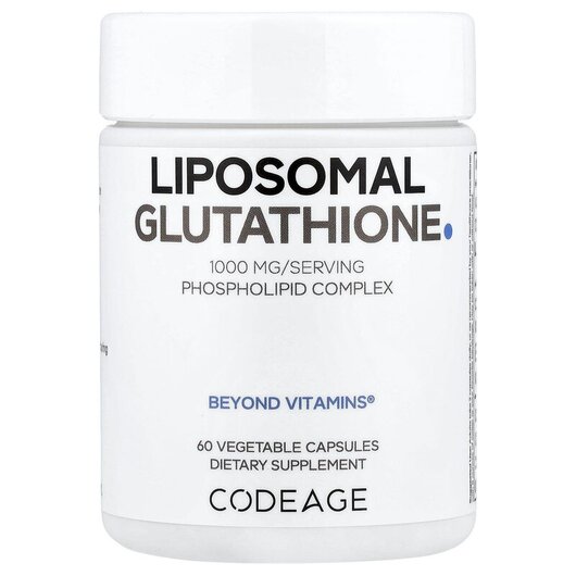 Основное фото товара Liposomal Glutathione 500 mg Основное фото товара CodeAge, L-Глутатион 500 мг, Liposomal Glutathione, 60 мл