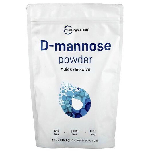 Основное фото товара Micro Ingredients, Д-манноза, D-Mannose Powder, 340 г