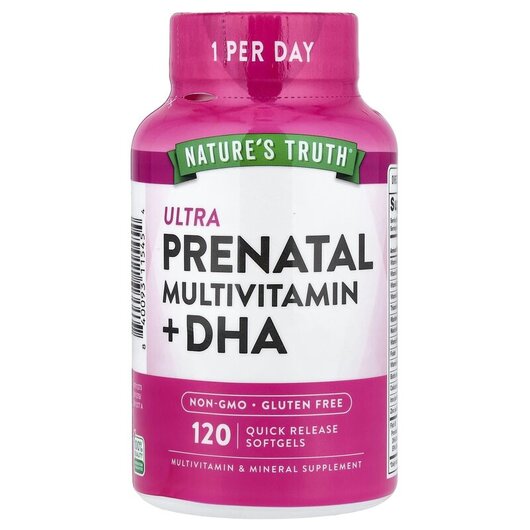 Основне фото товару Ultra Prenatal Vitamins & Minerals + DHA Основне фото товару Ultra Prenatal Vitamins & Minerals +, Вітаміни для вагітних,