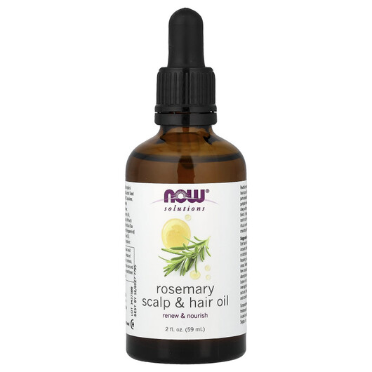 Основное фото товара NOW Foods, Розмарин, Solutions Rosemary Scalp & Hair Oil, 59 