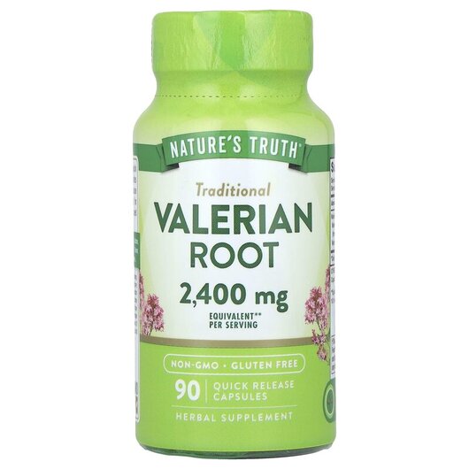 Основное фото товара Nature's Truth, Валериана, Valerian Root 1200 mg, 90 капсул