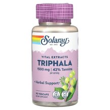 Трифала Vital Extract Triphala 1500 mg Solaray 90 капсул