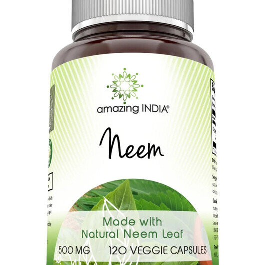 Основне фото товару Amazing India Neem Основне фото товару Amazing Nutrition, Amazing India Neem, Ніім, 120 капсул
