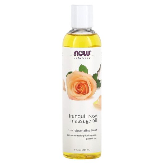 Основне фото товару NOW Foods, Solutions Tranquil Rose Massage Oil, Шавлія, 237 мл