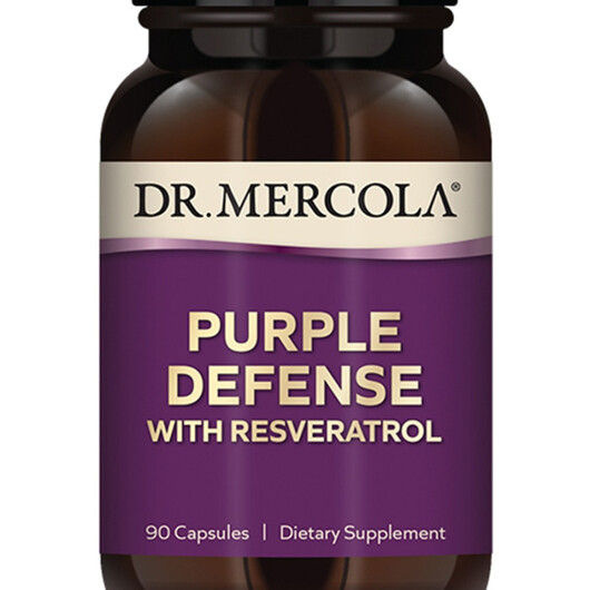 Основне фото товару Purple Defense with Resveratrol Основне фото товару Dr. Mercola, Purple Defense with Resveratrol, Ресвератрол, 90 кап
