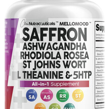 Saffron 100 mg + Ashwagandha L-Theanine 200 mg Поддержка