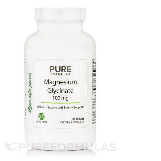Основное фото товара Магний Глицинат, Magnesium Glycinate 100 mg, 120 таблеток