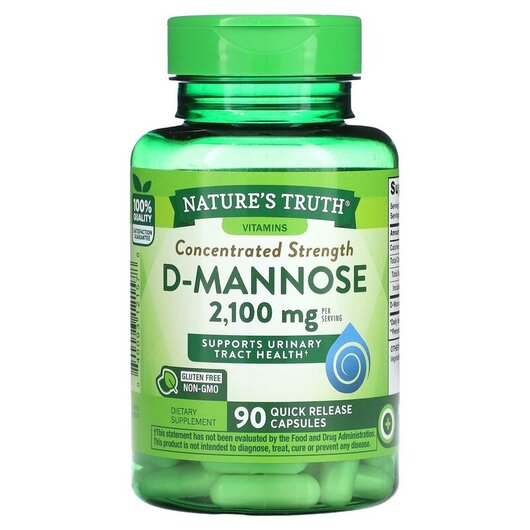 Основное фото товара Concentrated Strength D-Mannose 700 mg Основное фото товара Д-манноза, Concentrated Strength D-Mannose 700 mg, 90 капсул