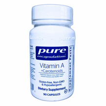 Вітамін А Ретінол Vitamin A+ Carotenoids Pure 90 капсул Вітамін А Ретінол Vitamin A+ Carotenoids Pure 90 капсул