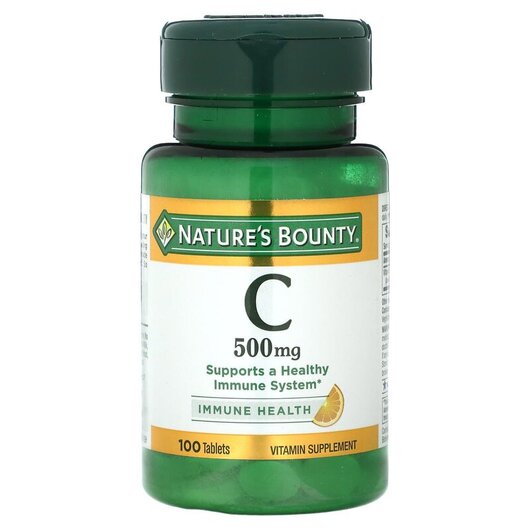 Основне фото товару Nature's Bounty, Vitamin C 500 mg, Вітамін C, 100 таблеток