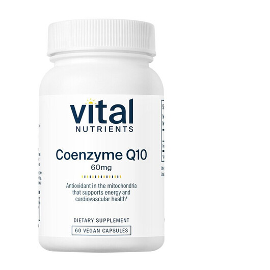 Основное фото товара CoEnzyme Q10 60 mg Основное фото товара Vital Nutrients, Коэнзим CoQ10, CoEnzyme Q10 60 mg, 60 капсул