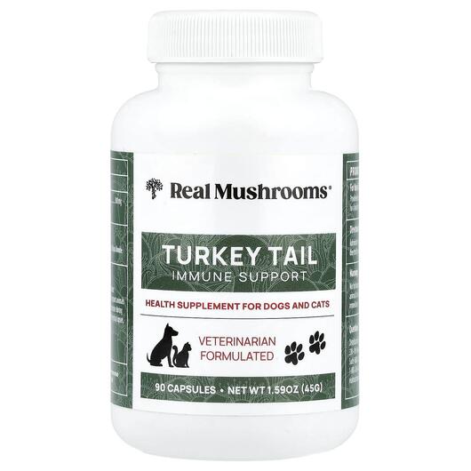 Основное фото товара Грибы Хвост Индейки, Turkey Tail Support for Your Pet, 90 капсул