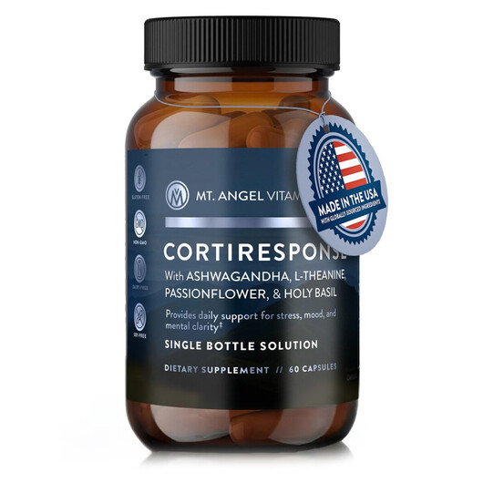 Основное фото товара CortiResponse Stress Relief & Mood Support with Ashwagandha and L-Theanine formerly Feel Good Основное фото товара CortiResponse Stress Relief & Mood Support, Поддержка стресса