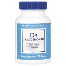 Вітамін D3 Vitamin D3 25 mcg 1000 IU TheVitaminShoppe Вітамін D3 Vitamin D3 25 mcg 1000 IU TheVitaminShoppe