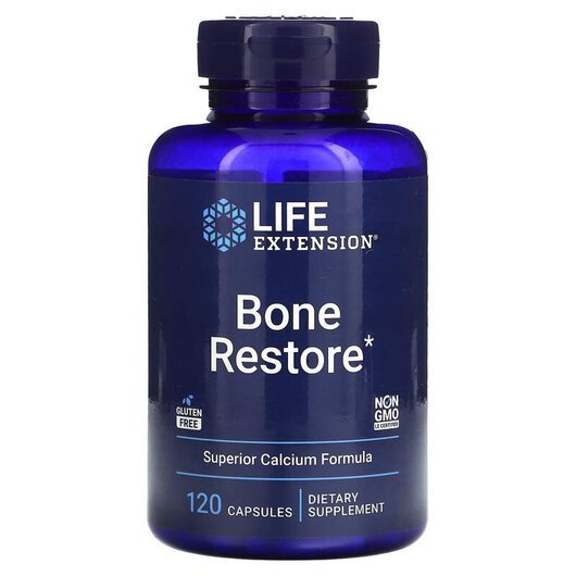 Основне фото товару Bone Restore V2 Основне фото товару Life Extension, Bone Restore V2, Зміцнення кісток, 120 капсул