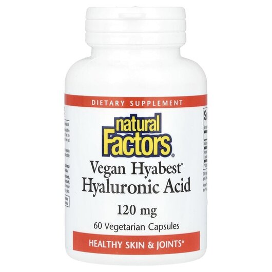 Основное фото товара Vegan Hyabest Hyaluronic Acid 120 mg Основное фото товара Гиалуроновая кислота, Vegan Hyabest Hyaluronic Acid, 60 капсул