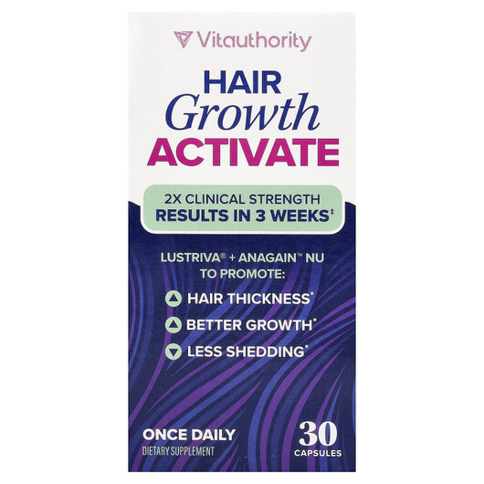 Основное фото товара Vitauthority, Поддержка роста волос, Hair Growth Activate, 30 кап