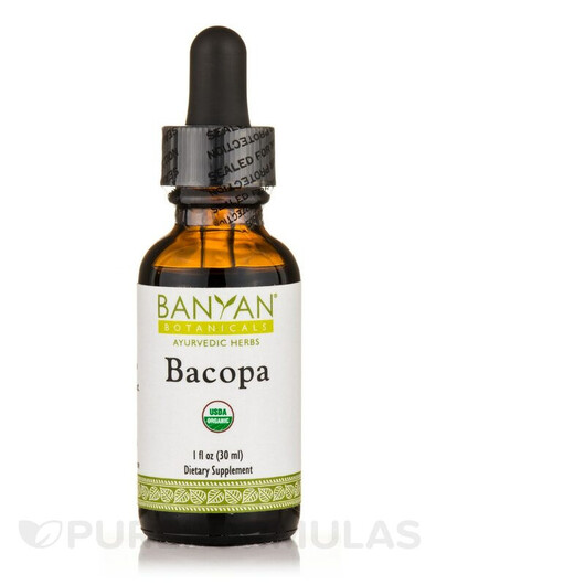 Основне фото товару Banyan Botanicals, Bacopa Liquid Extract Organic, Бакопа Моньє, 3