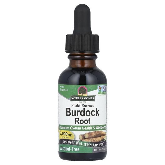 Основне фото товару Nature's Answer, Burdock 2000 mg, Екстракт Лопуха 2000 мг, 3