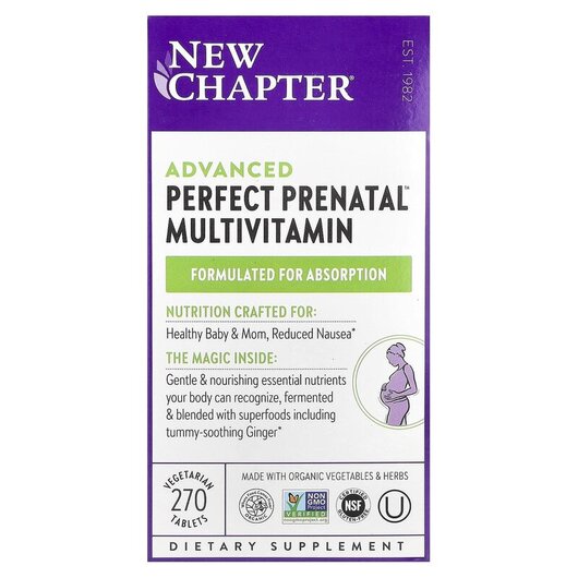 Основне фото товару Perfect Prenatal Multivitamin Основне фото товару Perfect Prenatal Multivitamin, Вітаміни для вагітних, 270 таблето