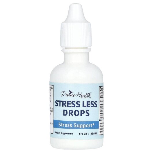 Основне фото товару Divine Health, Stress Less Drops, Підтримка стресу, 29.6 мл